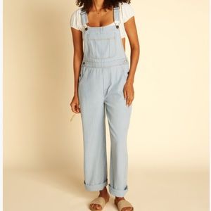 Billabong x Wrangler Light Blue Striped overalls - small